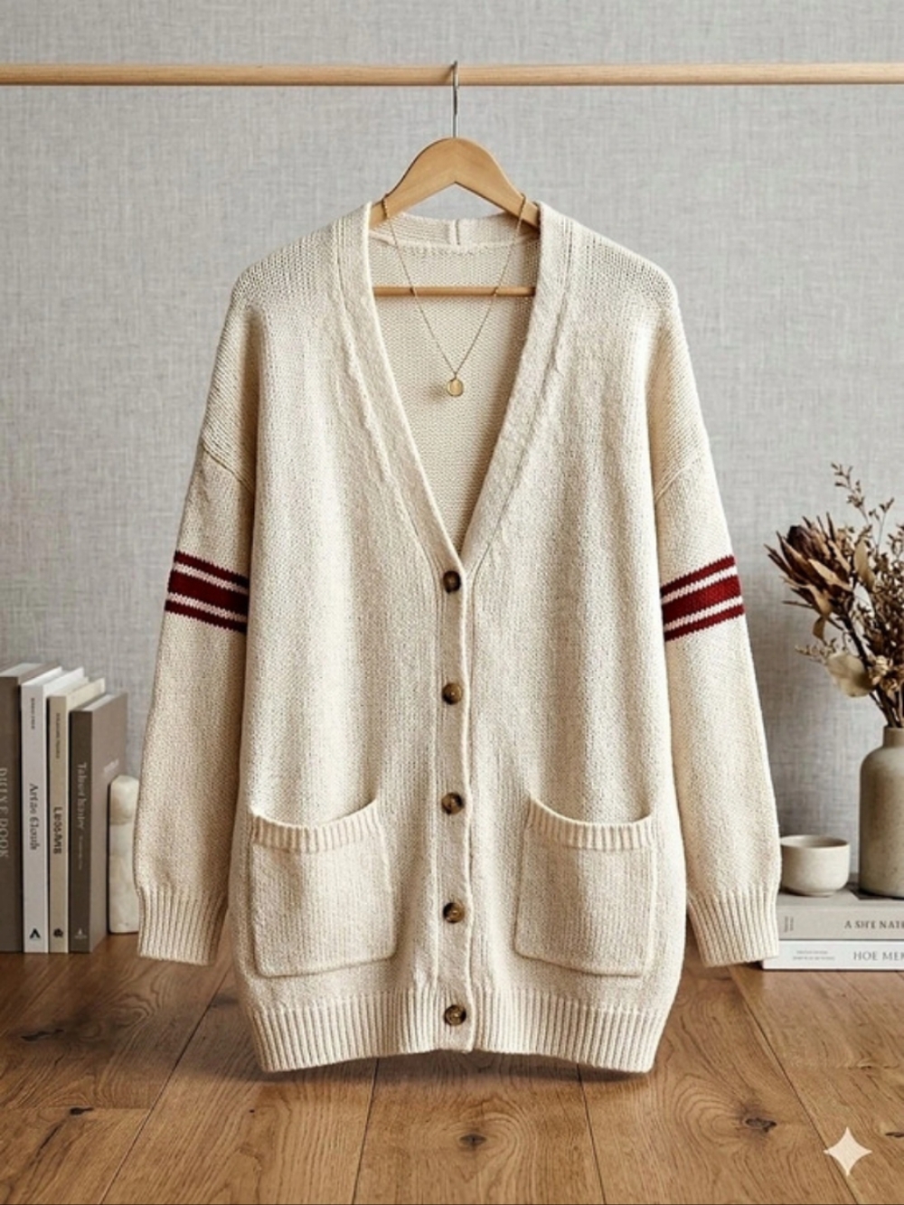 Don't Ask Why Cream Striped Knit Cardigan